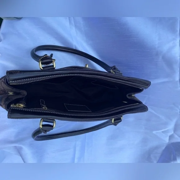 Coach 11062  Hampton Signature Handbag Brown on Brown - Picture 6 of 16